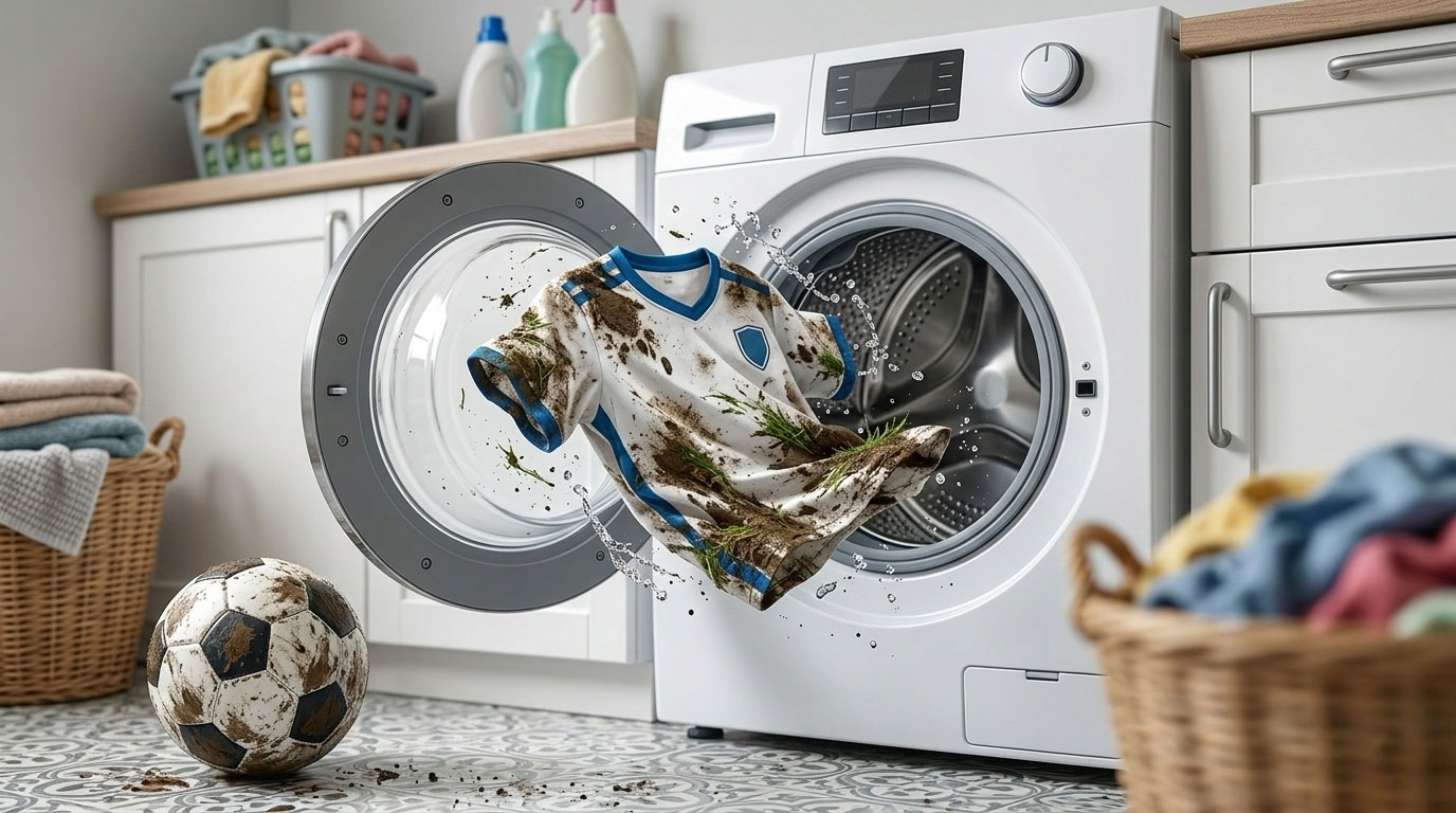 Футбол і бруд: як пральна машина рятує футбольну форму